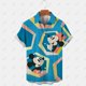 thumbnail image 1 of Disney Short Sleeve Shirt Men's Summer Mickey Mouse Loose Loose Casual Hawaiian Holiday Beach Shirt T Shirt Top Button Shirt5XL Gao Jinjia LED, 1 of 2