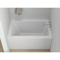 thumbnail image 2 of Vanity Art Acrylic Alcove Bathtub with 3 Side Tiling Flange, 48 x 32 inches Slip Resistant Surface 121-Degree Backrest Shower Tub, Reinforced Fiberglass Right Drain Soaking Tub, 2 of 9