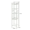 Mainstays 5Shelf Steel Storage Shelf Unit, Satin Nickel Finish, Holds
