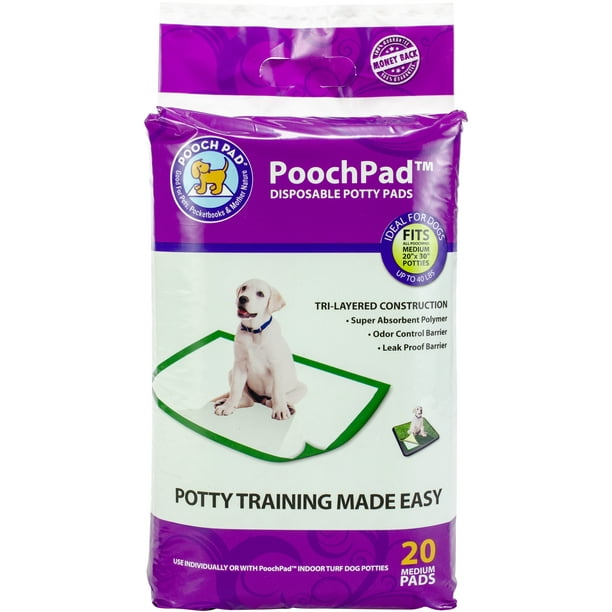 PoochPad Disposable Potty Pad, Medium, 20pk