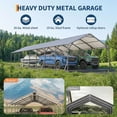 thumbnail image 4 of 20'x40'x12' Metal Carport, for Multiple Vehicles, 4 of 6
