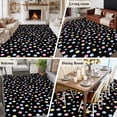 thumbnail image 5 of Area Rug for Living Room, Colorful Polka Dot Non-Slip Indoor Large Carpet for Bedroom/Dining Room, Modern Minimalist Geometric Black Washable Low-Profile Rectangle Floor Runner Rugs - 5 x 8 Ft, 5 of 8