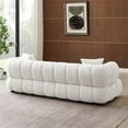 thumbnail image 4 of Roven Mid-Century Modern Living Room Luxury Boucle Fabric Couch in Cream, 4 of 6