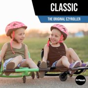 EzyRoller: Classic - Black Magic - Ride-On Scooter, Cambering Motion, Pedal Free Cart, Hand Brakes, Extendable Frame, 154lb Capacity, Kids-Teens 4+