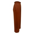 thumbnail image 5 of AILIYIL Women'S Elastic High Waisted Fashionable Wide Leg Pants With Slimming And Drapey Wide Leg Pants (Brown,M), 5 of 8