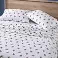 thumbnail image 4 of Nautica - Full Sheet Set, Brushed Flannel Bedding Set, Soft & Cozy Home Decor (Penguin Toss, Full), 4 of 4