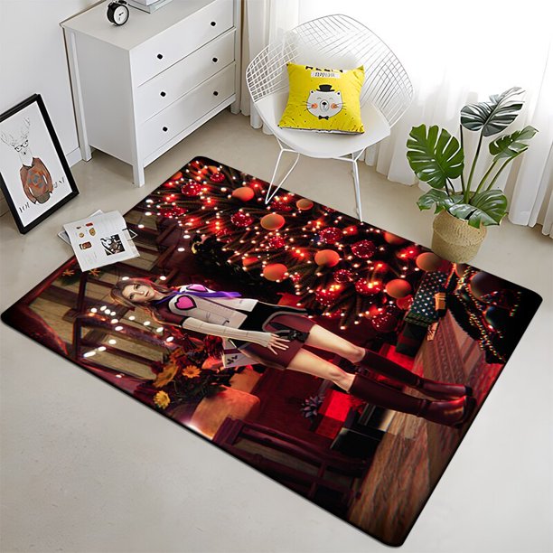 Final Fantasy - Alfombra de piso de franela con estampado artístico, suave, antideslizante, para sala de estar, dormitorio, niños, área de cocina80x120cm (31x47 pulgadas)80x120cm (31x47 pulgadas) zhangmengya unisex