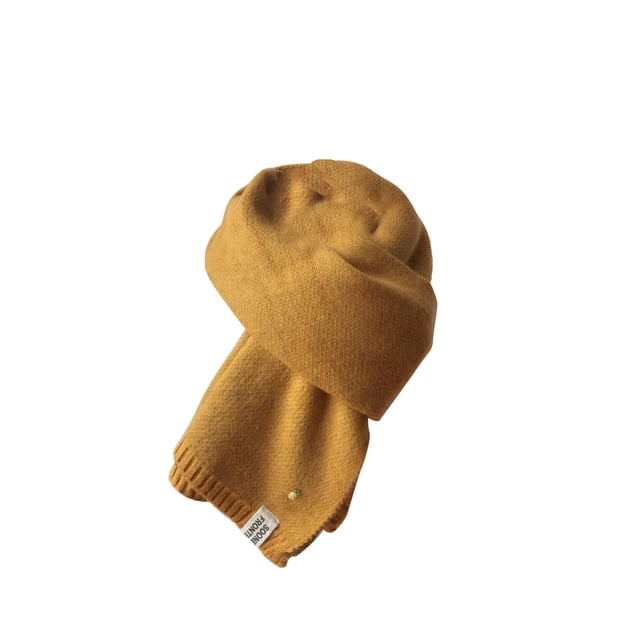 Jumpingount Bufanda de mujer Color sólido hilo tejido hombro cuello envolturas chal ropa cálida decoración moda plegable viaje Ropa, zapatos y accesorios Miscelánea Amarillo