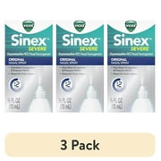 (3 pack) Vicks Sinex Severe Original Nasal Spray, Decongestant Medicine, Relief from Stuffy Nose due to Cold or Allergy, & Nasal Congestion, Sinus Pressure Relief, 0.5 fl oz