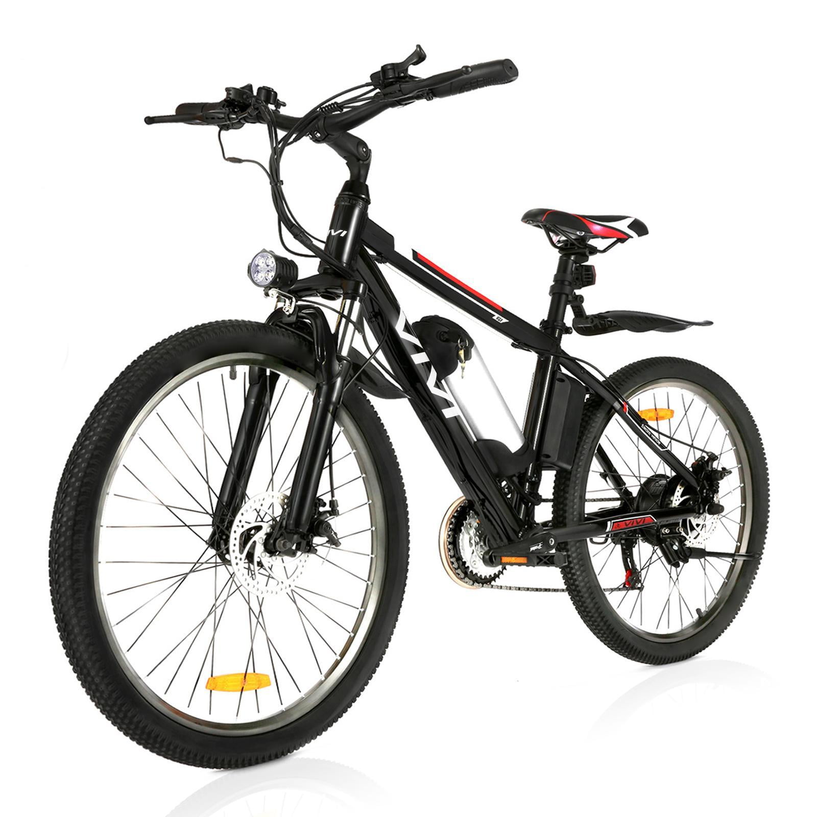 Vivi Electric Bike for Adults 26" Electric Mountain Bike 500W Cruise Control Electric Commuter Bike 21 Speed with Removable 48V Battery Up to 50 Miles