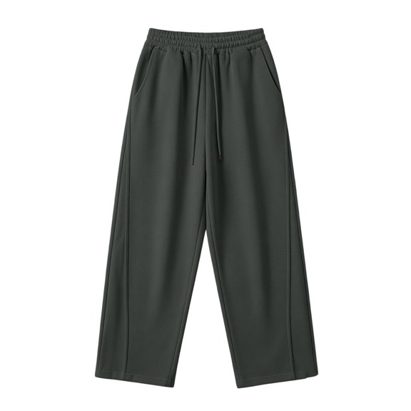 yillto Mens Sweatpants with Pockets Fleece Open Bottom Athletic Joggers for Men Loose Gym Workout Casual Pants