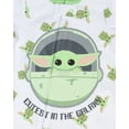 thumbnail image 2 of Star Wars Toddler and Infant Baby Yoda Cutest In The Galaxy Onesie Pajama, 2 of 4