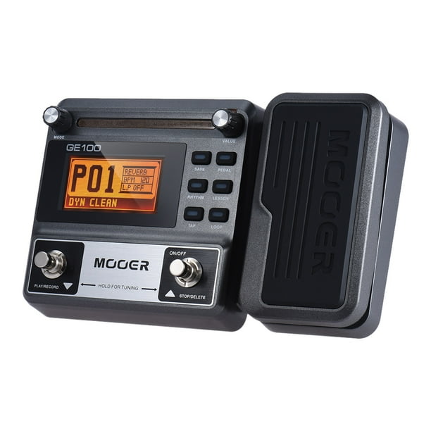 Pedal de efectos MOOER GE100 multi-efectos con grabación en bucle 180 segundos Sintonía Rhythm Tap Tempo