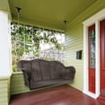 thumbnail image 6 of Northlight Hand Woven Resin Wicker Porch Swing with Chain - Dark Brown, 6 of 7