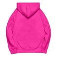 thumbnail image 3 of TQWQT Womens Hot Pink Hoodie Oversized Sweatshirt Hooded Long Sleeve Cute Y2k Hoodies Plus Size Pullover Tops with Pockets Hot Pink 3XL, 3 of 5