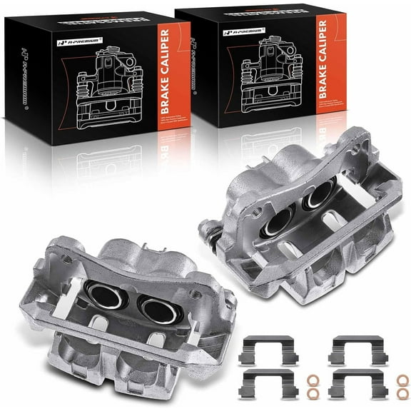 A-Premium Disc Brake Caliper Assembly with Bracket Compatible with Acura TL 2009-2014 TLX 2015-2018 Honda Ridgeline 2006-2014 Front Left and Right 2-PC