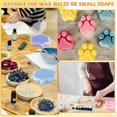 thumbnail image 3 of 100 PCS Wax Melt Molds Cat'S Claw Shaped Wax Melt Clamshells Clear Empty Cube Tray Molds for Wickle, 3 of 5