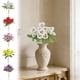 thumbnail image 1 of Lekihaqq Artificial Silk Pansy Flowers Bouquet Plastic Fake Flower For Wedding Home Decor Hotel Decoration Party White Red Yellow Purple, 1 of 7