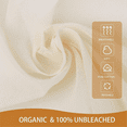 thumbnail image 3 of 8 PCS Reusable Cheese Cloths for Straining, 20x20 Inch Hemmed Organic Cheesecloth, for Coffee Brewing Cooking, Baking, 3 of 6