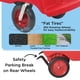 thumbnail image 4 of Children's Factory Angeles Bye Bye Buggy 6 Passenger Stroller | Sturdy Multi Passenger Daycare Stroller with Fat Tires | Easy-to-Fasten Safety Buckles, Parking Brake, & 360 Pivoting Wheels | Red, 4 of 5