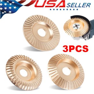 4 Inch Wood Grinder Disc For Angle Grinders - Tungsten Carbide Teeth, 5/8" Arbor, Wood Shaping & Carving