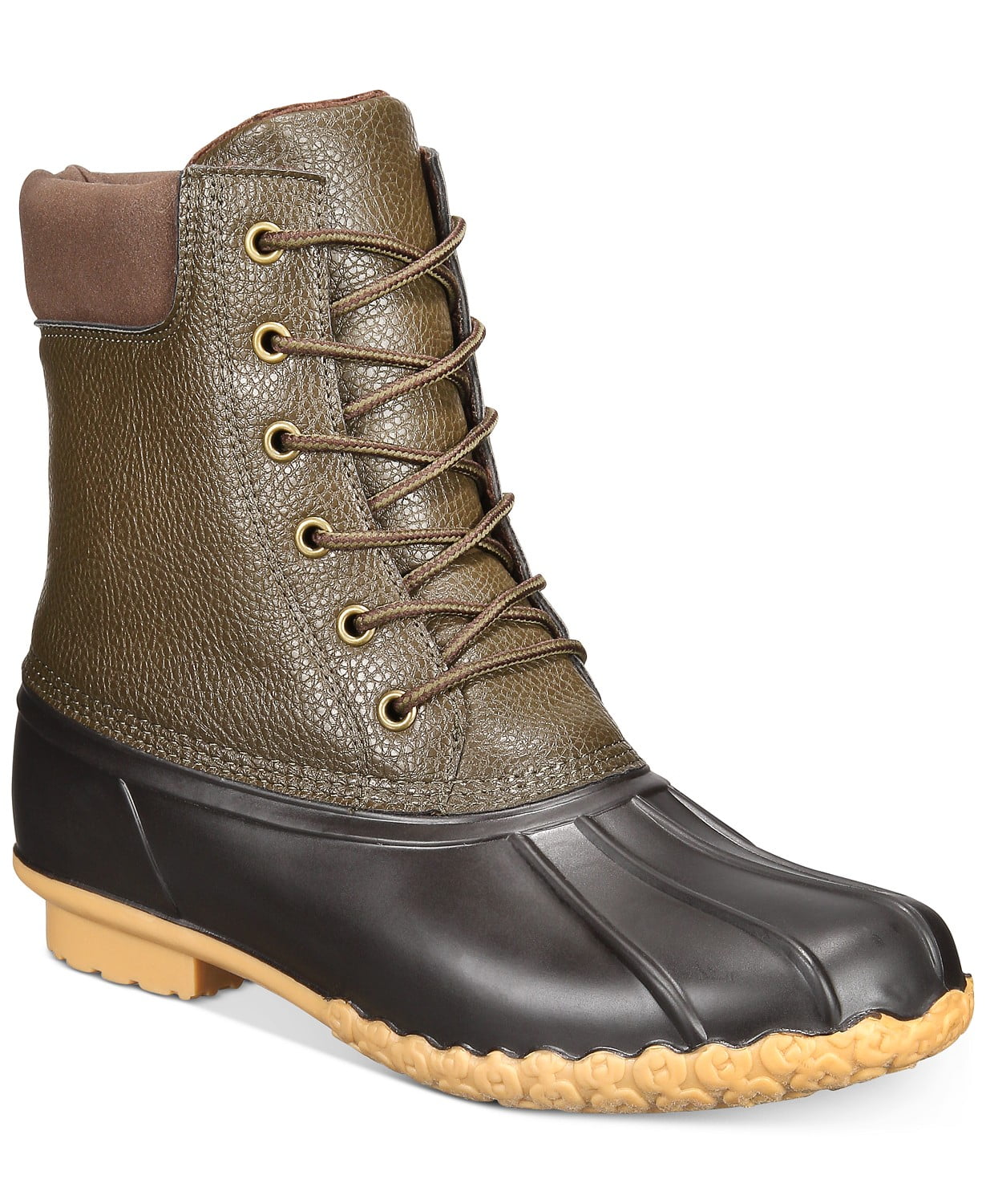 Weatherproof Vintage Men's Camouflage Waterproof Duck Boots Shoes Green Size 13M
