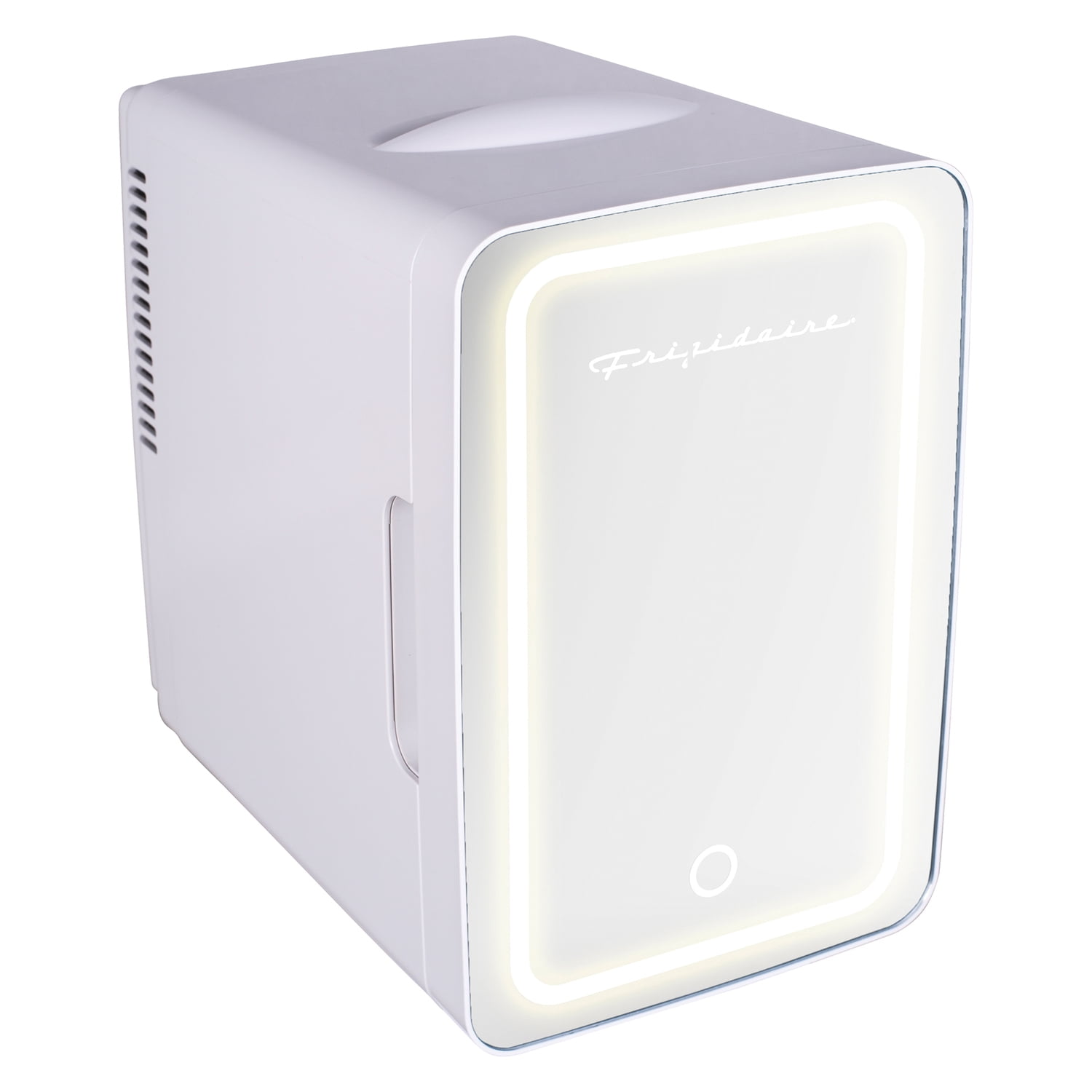 Frigidaire Beauty Mirror Mini Fridge 6.5L 9 Can, White Lighted Skincare Cooler for Vanity, Bedroom, Office, Dorm
