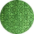 thumbnail image 1 of Ahgly Company Indoor Round Abstract Green Contemporary Area Rugs, 7' Round, 1 of 1