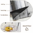 thumbnail image 6 of Botanical Daisy Area Rugs 8'x10', Washable Small Throw Rugs for Living Room Patio, Country Botanical Vase Flowers Wooden Grain Indoor Outdoor Rug Non-Slip Low Pile Carpet Runner Reversible Floor Mats, 6 of 8