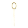 thumbnail image 2 of 14K Yellow Gold Charm Pendant Themed 30 mm 17 Polished Cross, 2 of 4