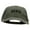 Olive, variant on Paris Embroidered Washed Solid Pigment Dyed Cotton Twill Brass Buckle Cap - Black OSFM