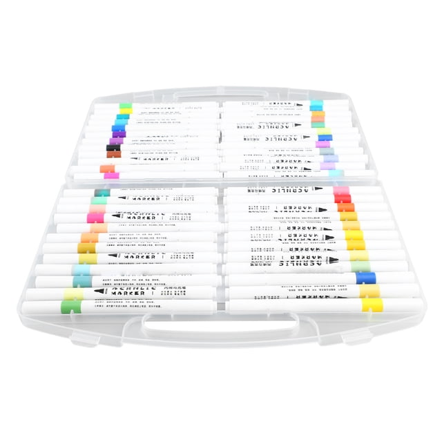 Marcadores De Pintura, Rotuladores De Pintura Acrílica De Secado Rápido, Impermeables, 48 colores, Escritura Suave Para Piedra Para Vidrio