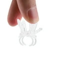 thumbnail image 4 of 100Pcs Garden Tools Stem Clips Grow Upright Orchid Plastic Mini Stalks Flower Transparent, 4 of 8