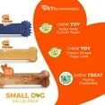 thumbnail image 4 of Nylabone Flexi Chew Small Dog Chew Toy Value Pack Chicken & Bacon Small (3 Count), 4 of 12