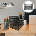 thumbnail image 5 of LEXSOMEO 4-Tier Metal Paper Letter Tray Organizer with Handles, Desktop File Sorter, Book Rack, Folder Holder, Magazine Storage, Black, 5 of 5