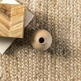 thumbnail image 6 of nuLOOM Tera Petals Braided Jute Area Rug, 4' x 6', Blue, 6 of 9
