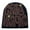 Black, variant on Letter Print Beanie for Women Men Hop Winter Casual Knit Cap Hat