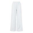 thumbnail image 6 of Levmjia Women Solid Elastic Waist Long Pants Soft Casual Trousers Loose Fit Comfortable Daily Wear Travel Home Outdoor All Season Fashio, 6 of 7