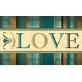 thumbnail image 2 of Grey, Jace 32x21 White Modern Wood Framed Museum Art Print Titled - Love, 2 of 4