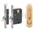thumbnail image 2 of Cerradura de puerta corredera Jadeshay Artesanía superior Plata A, 2 of 8