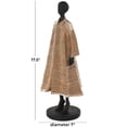 thumbnail image 3 of 7" x 18" Black Polyresin Woman Sculpture with Ivory Attire, by DecMode, 3 of 9