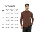 thumbnail image 5 of Men's Lightweight Pullover Sweatshirt Long Sleeve Casual Knit Top Soft Comfortable Streetwear & Lounge Wear Coffee L, 5 of 10