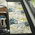 thumbnail image 2 of SAFAVIEH Skyler Bosworth Leaves Runner Rug, Grey/Green, 2' x 16', 2 of 6
