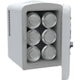 thumbnail image 3 of EFMIS129-WHITE, Mini Portable Fridge, 4 Litres Capacity, Chills Six 12oz Cans, 100% Freon-Free & Eco Friendly, Beverage Cooler- White, 3 of 8