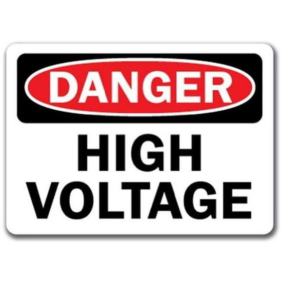 Danger Sign - High Voltage Keep Out - 10" x 14" OSHA Safety Sign