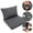 Gray, variant on JOVELL Outdoor Deep Seat Cushions Set of 2, 4 Inch Thick Waterproof Patio Furniture Cushions, Fade Resistant Cushions for Wicker Chair, Sofa, Couch, Gray, 1-Pack