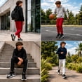 thumbnail image 3 of Pro Athlete Boys Sweatpants - 3 Pack Active Performance Fleece Jogger Pants for Kids (8-20), 3 of 7