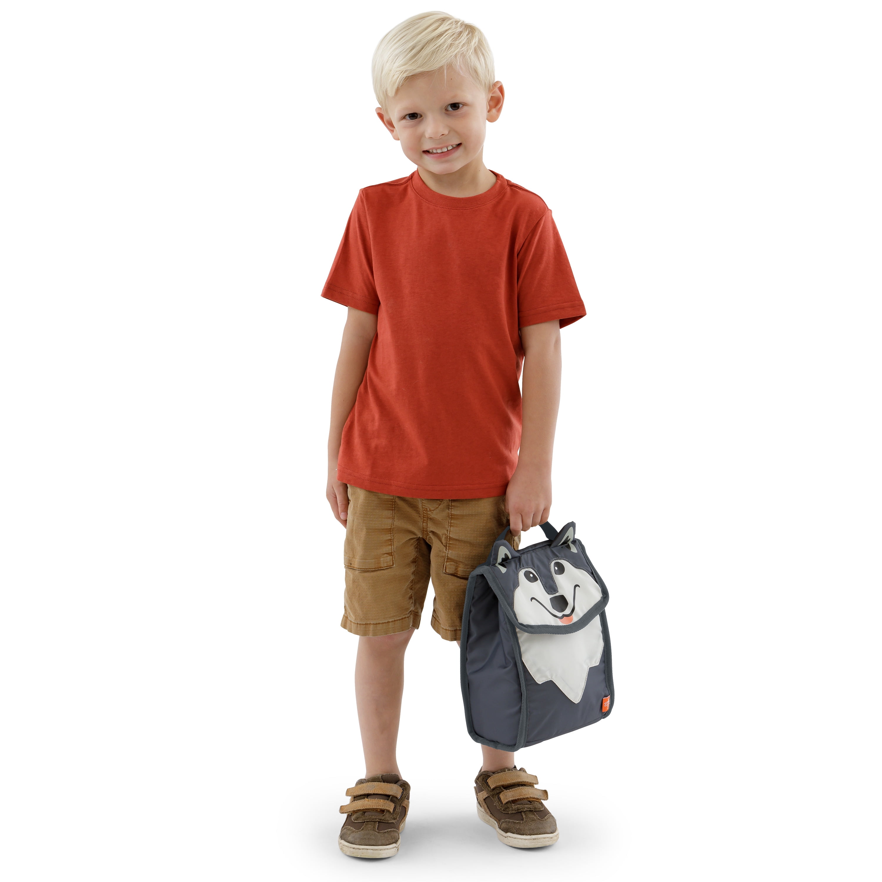 Firefly! Outdoor Gear Aspen the Wolf Kid's Reusable Lunch Bag (7 in. x 5 in. x 10 in.), Unisex