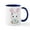 White/Navy Inside, variant on CafePress - Kawaii Easter Bunny Mug - 11 oz Ceramic Mug - Novelty Coffee Tea Cup