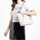 thumbnail image 3 of Michael Kors Bolso Tote Grande Charlotte de Piel Saffiano con Cremallera Superior para Mujer, Blanco Óptico, 35F0SCFT3L-085, 3 of 5